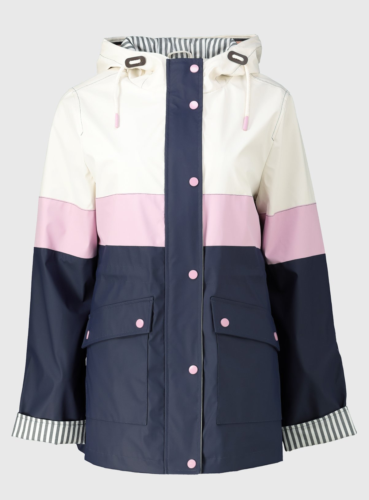 multi coloured raincoat