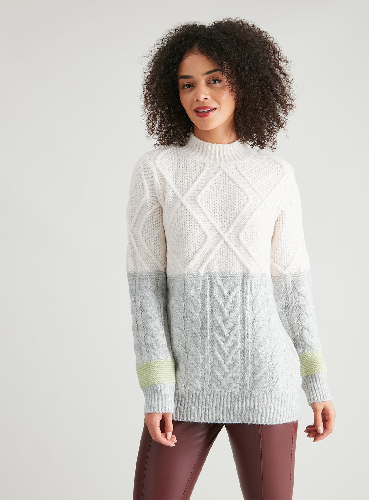 block coloured jumpers