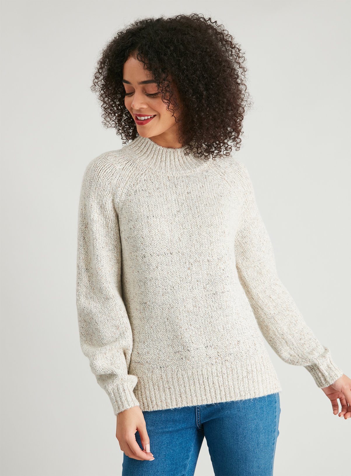 oatmeal knit jumper