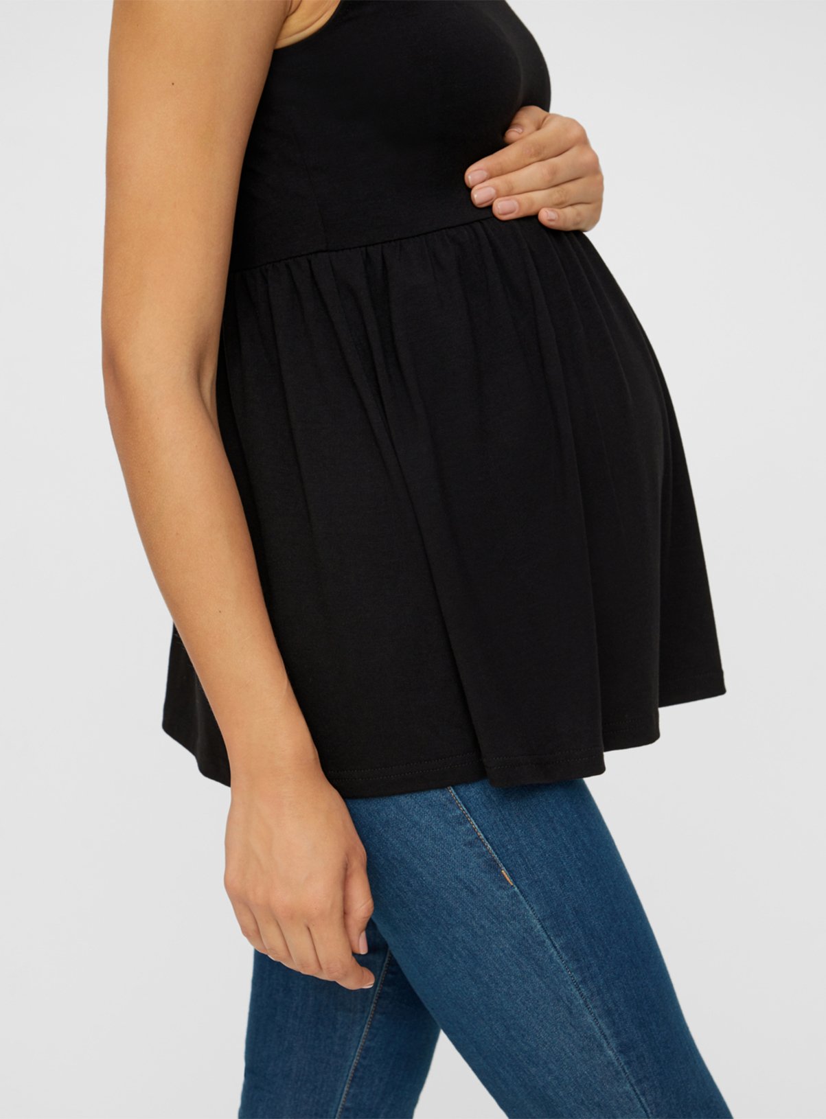 Black Jersey Peplum Top Review