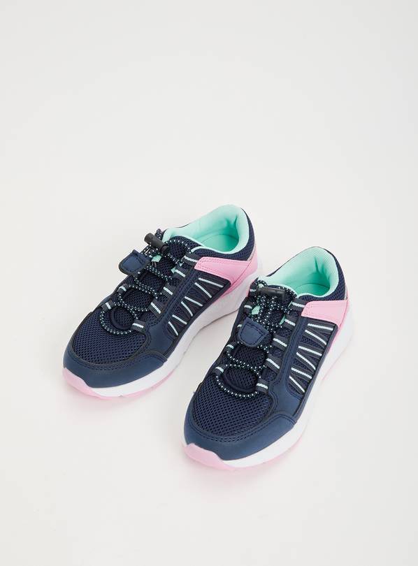 Navy & Pink Hiker Trainers - 7 Infant