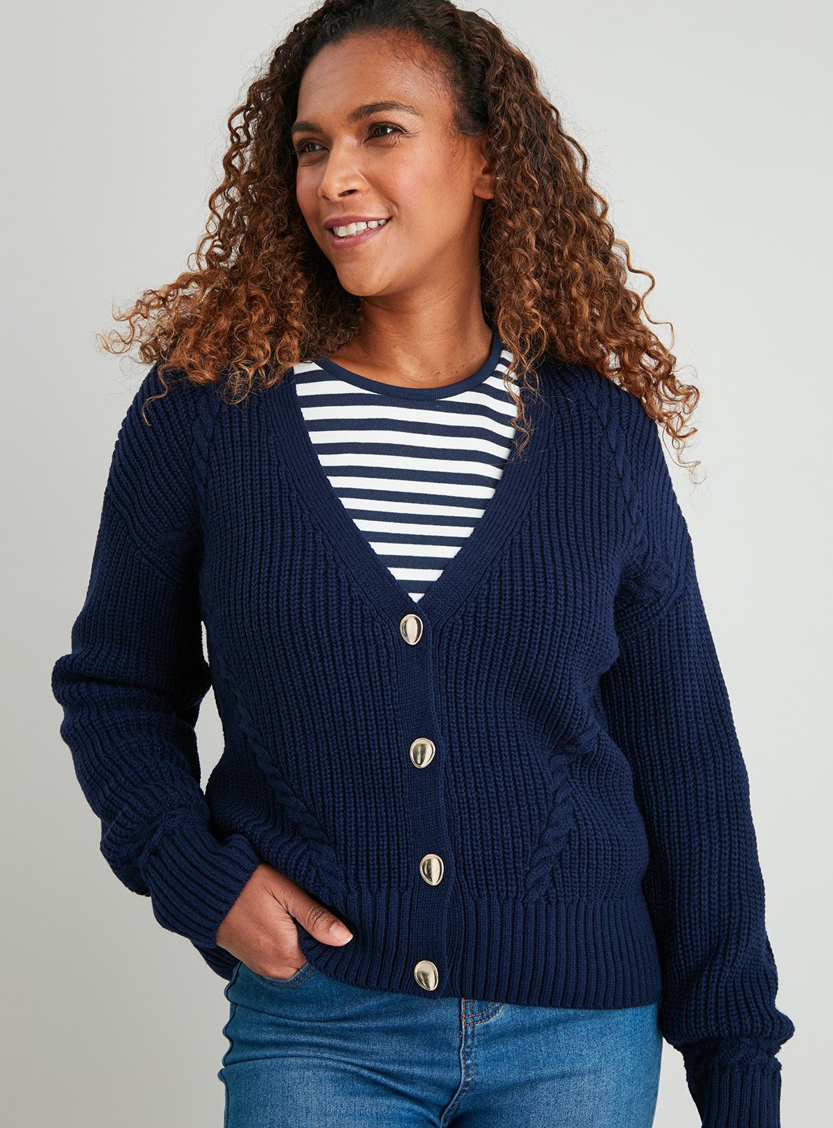 sainsburys navy cardigan