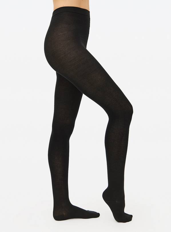 Black Supersoft Tights With TENCEL&trade; Modal XL