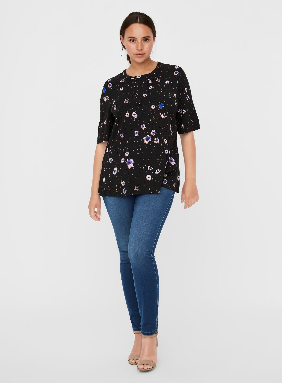 Floral Print Half Sleeve Top Review