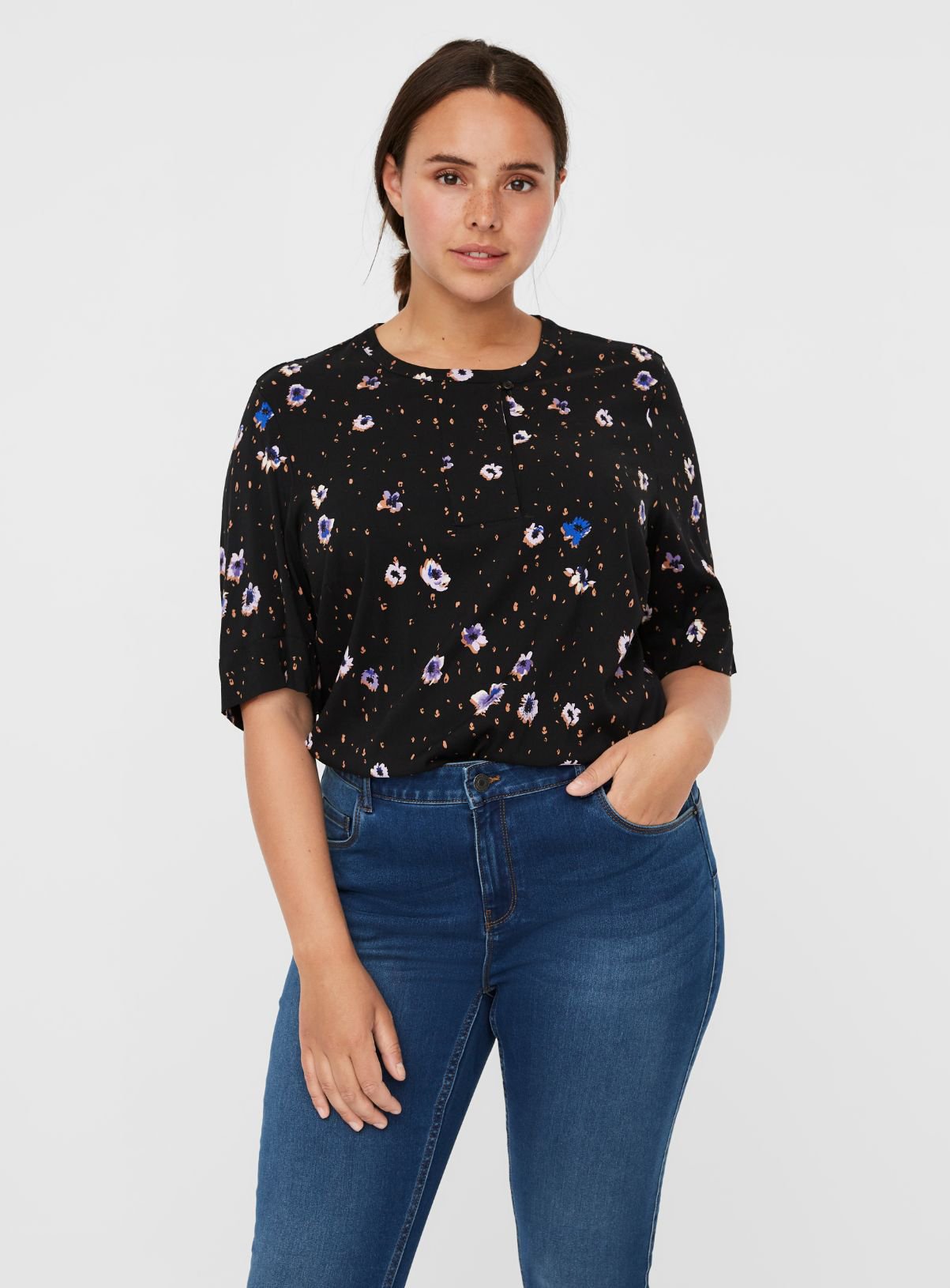 Floral Print Half Sleeve Top Review