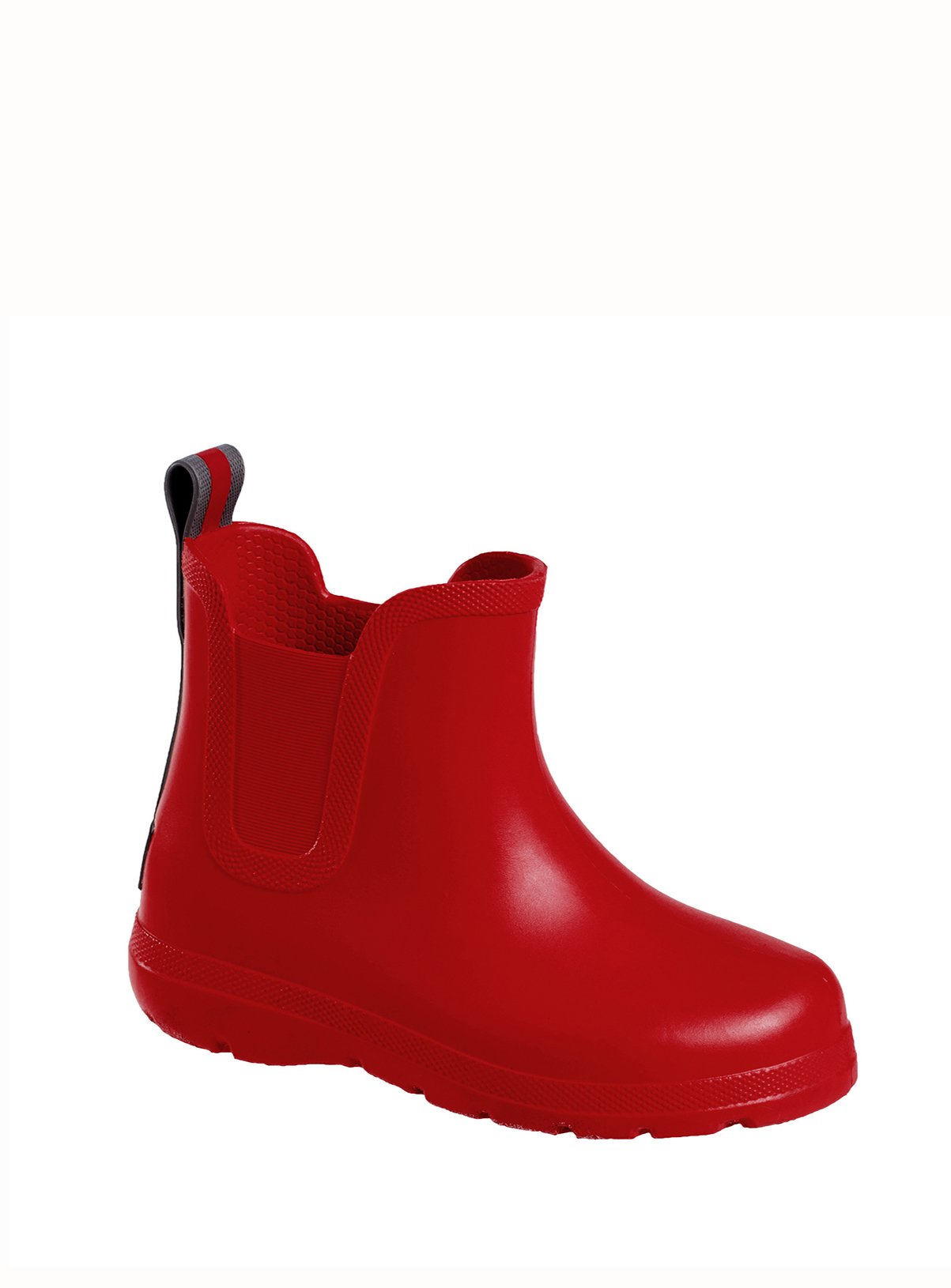 red chelsea rain boots