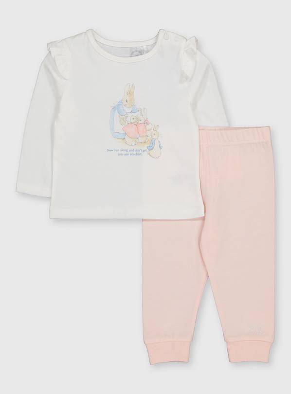 Buy Peter Rabbit Pink Pyjamas 9 12 Months Sleepsuits And Pyjamas Argos