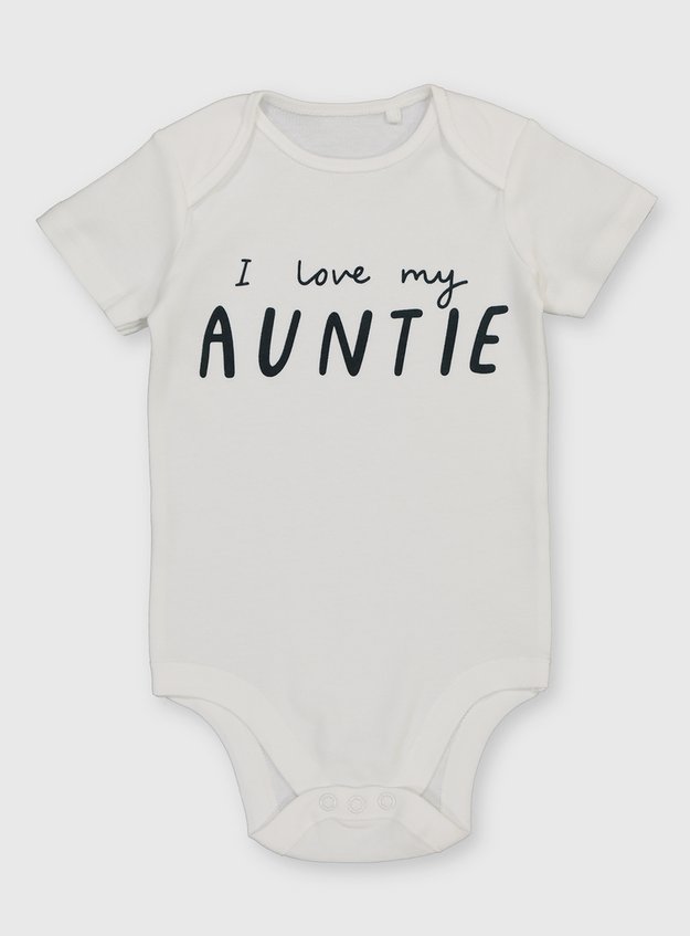 Baby White I Love My Auntie Bodysuit Newborn 12 Months Tu Clothing