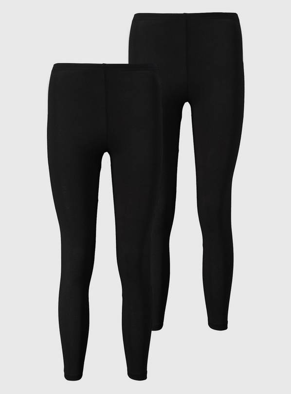 Buy PETITE Black Leggings 2 Pack 1214 Leggings Argos