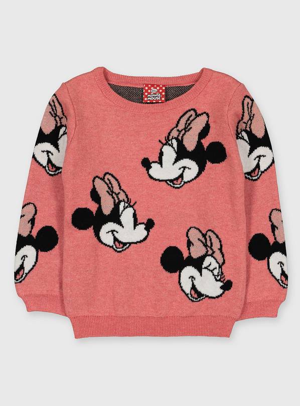Disney Minnie Mouse Pink Knitted Jumper - 4-5 years