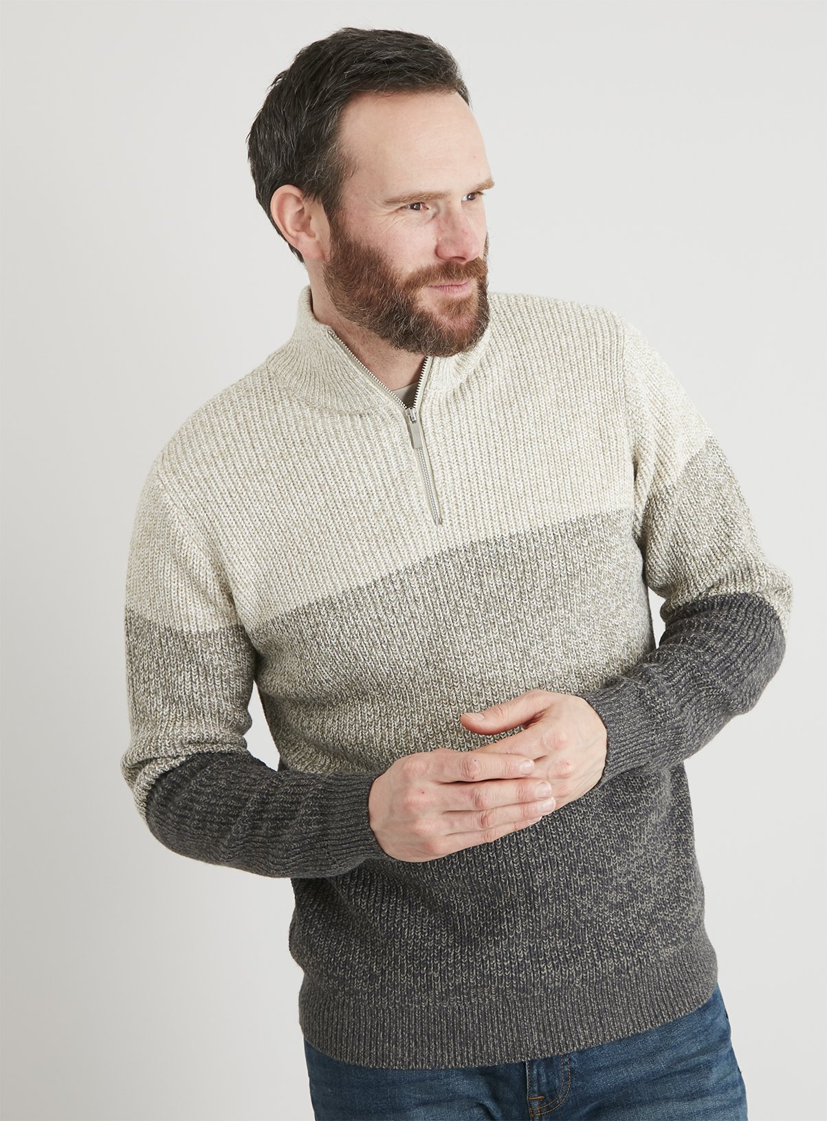 mens zip top jumpers