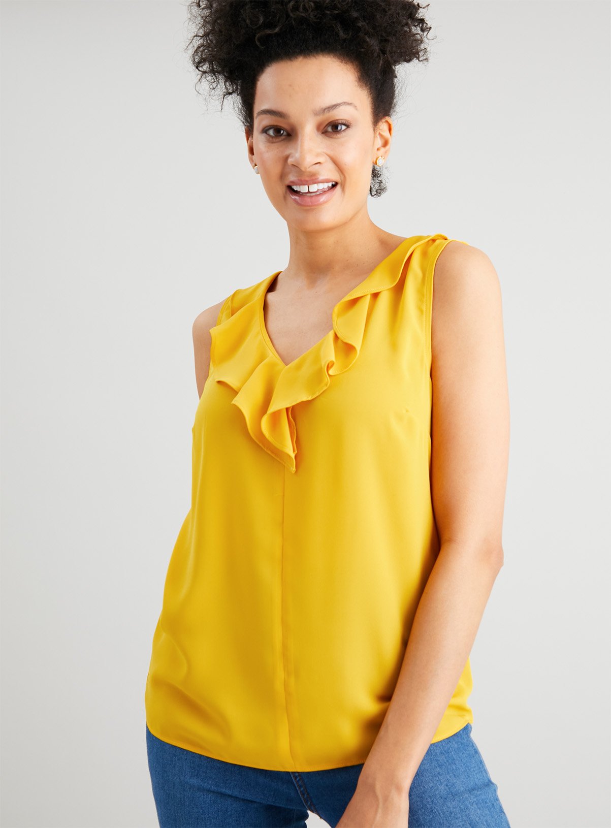 yellow shell top