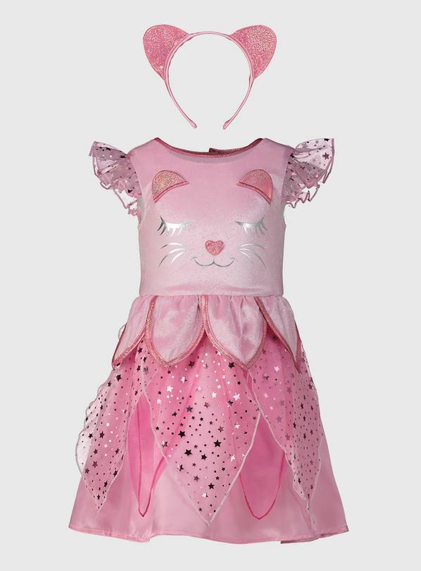 kids pink cat costume