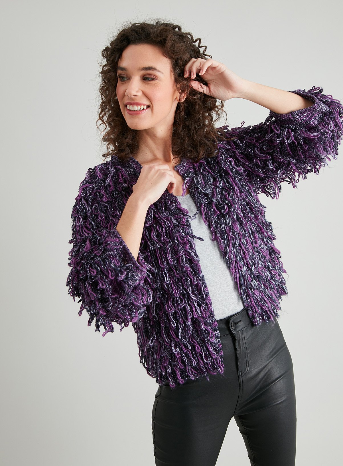 ladies loopy cardigan