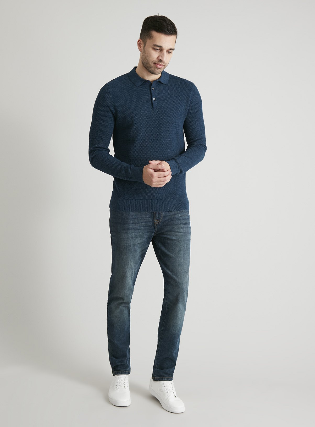 long sleeve polo jumper
