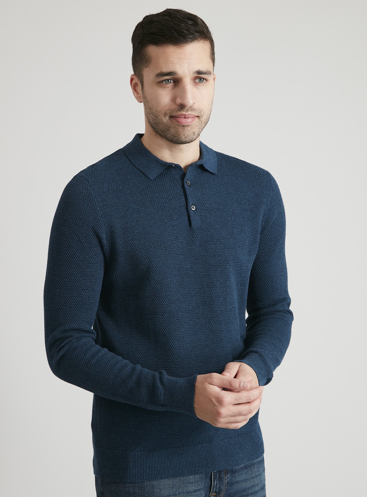 long sleeve polo jumper