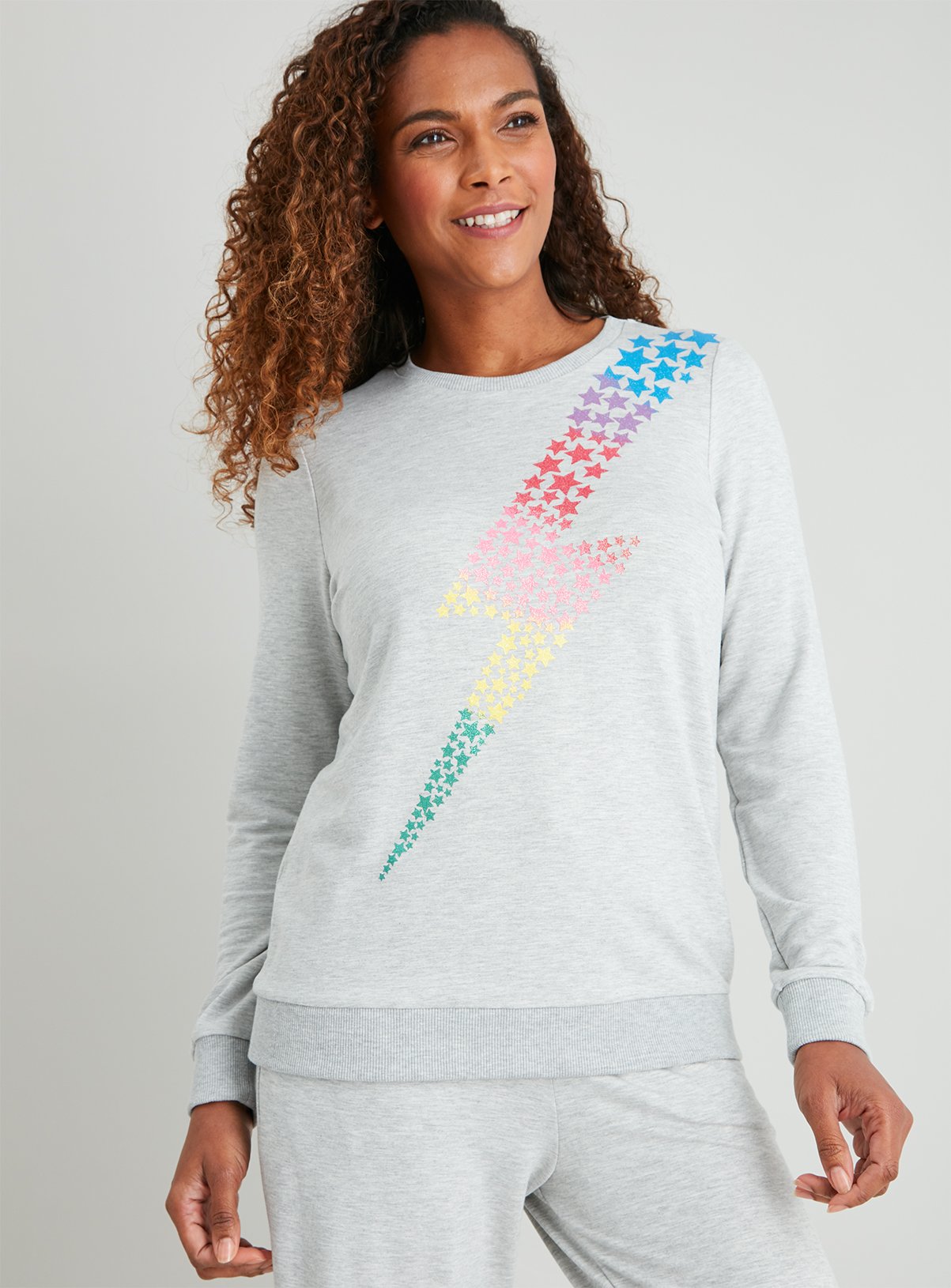 rainbow lightning bolt sweater