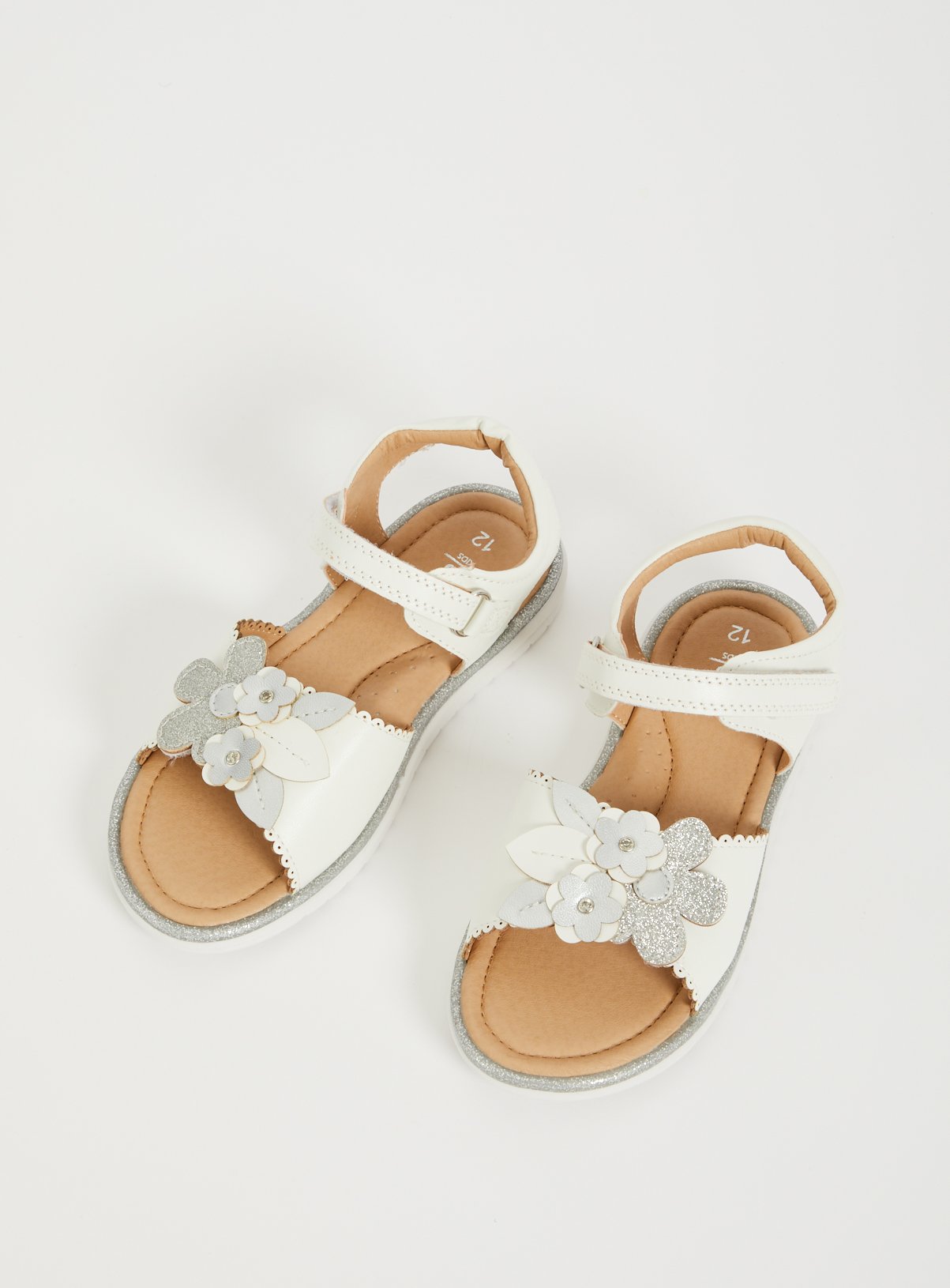 infant white sandals