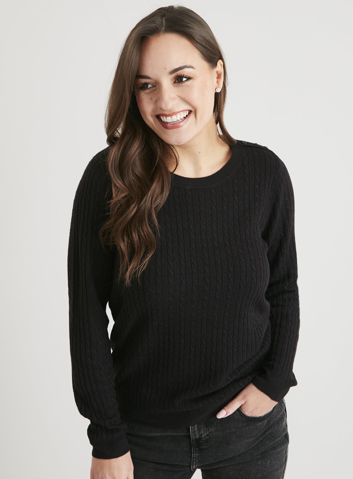 buy black knitted jumper