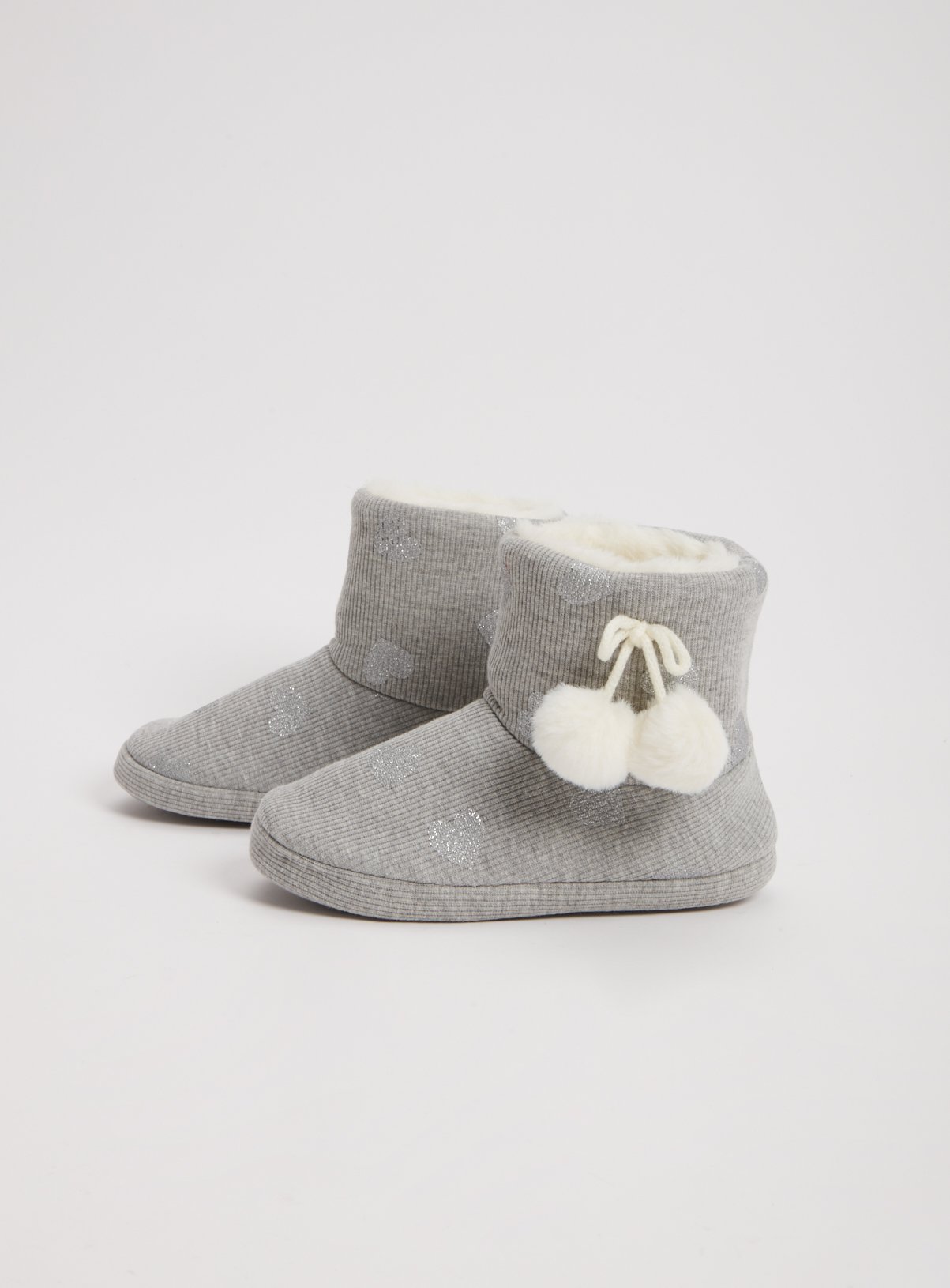 grey slipper boots