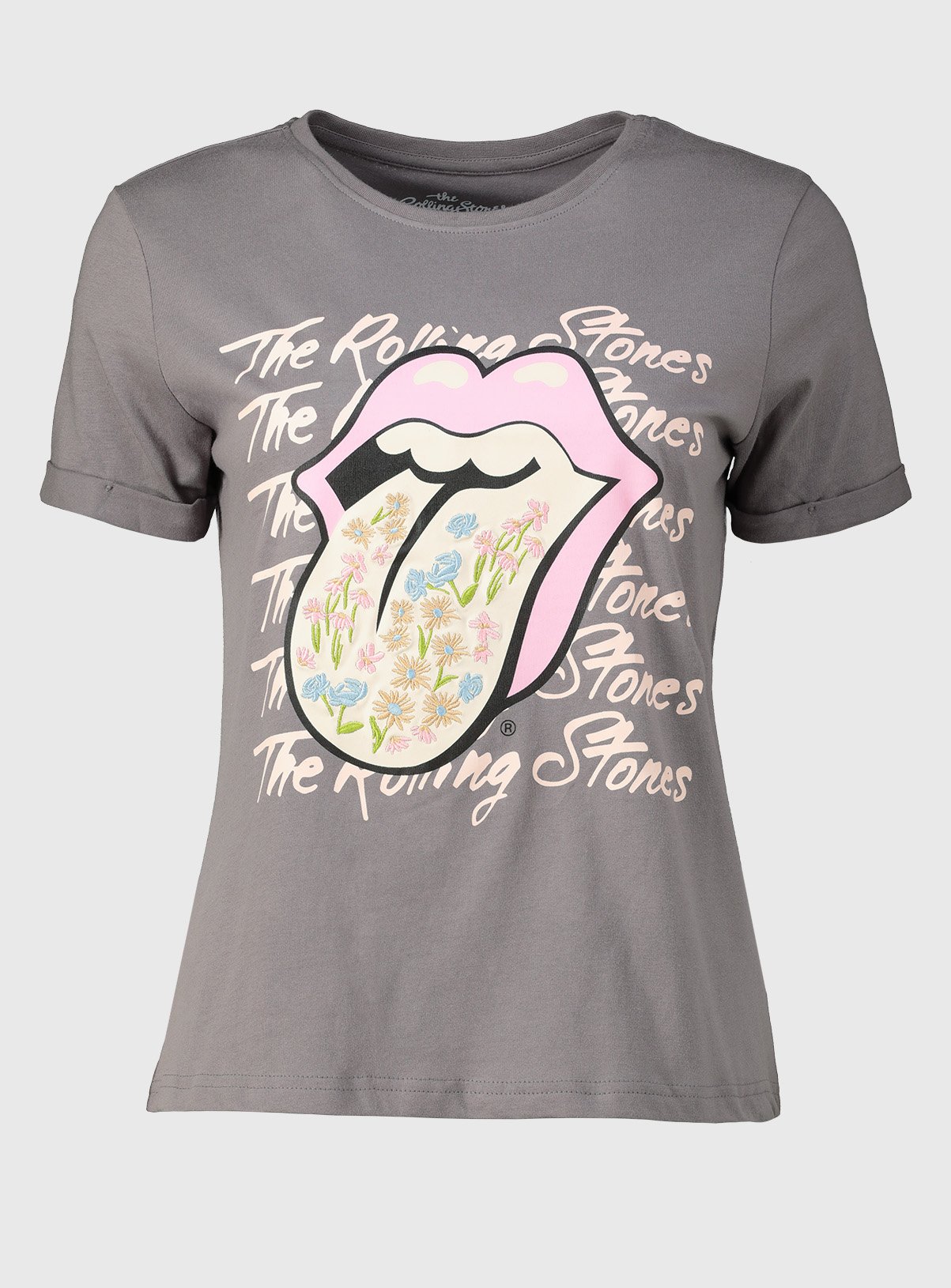 grey rolling stones t shirt
