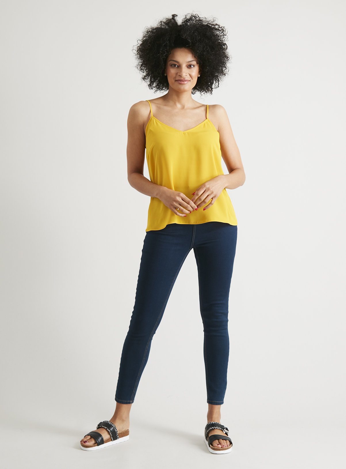 yellow cami top