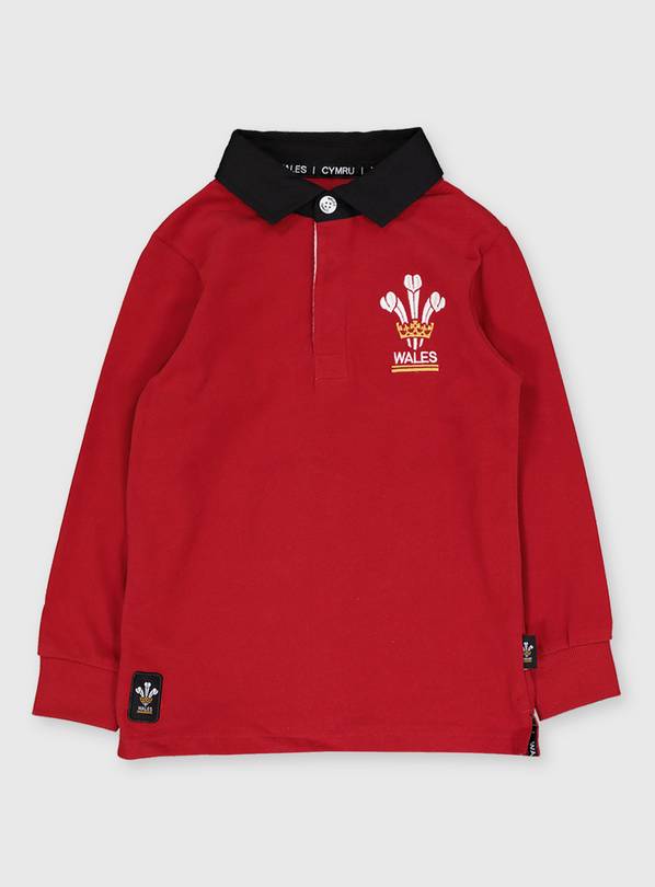 Red Wales Rugby Top - 1-1.5 years
