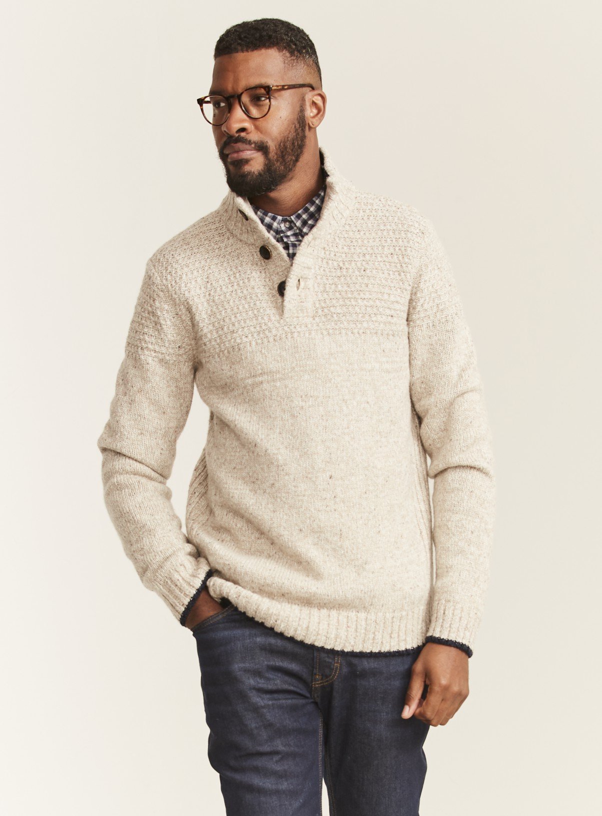 half button jumper