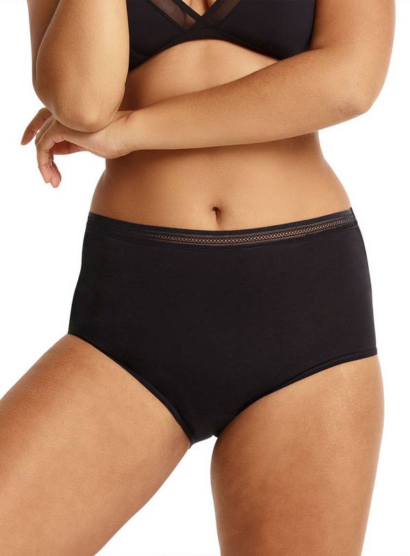 Buy LOVE LUNA Lady Leaks Black No VPL Workout Knickers 14-16, Knickers