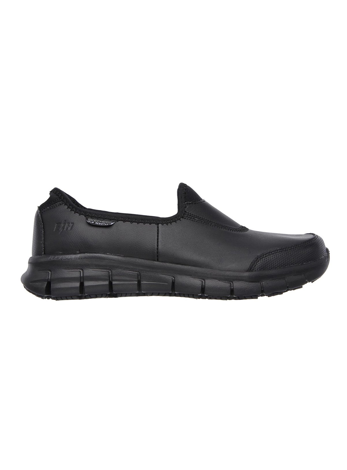 skechers black slip on