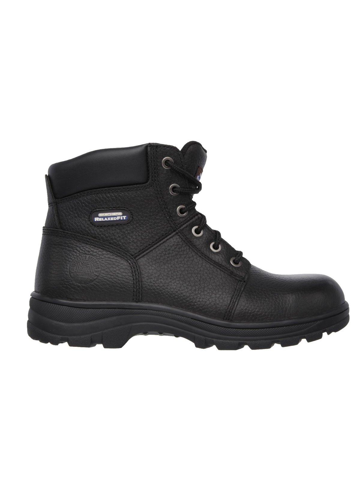 skechers black lace up boots