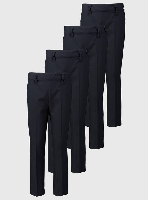 Navy Woven Trousers 4 Pack - 3 years