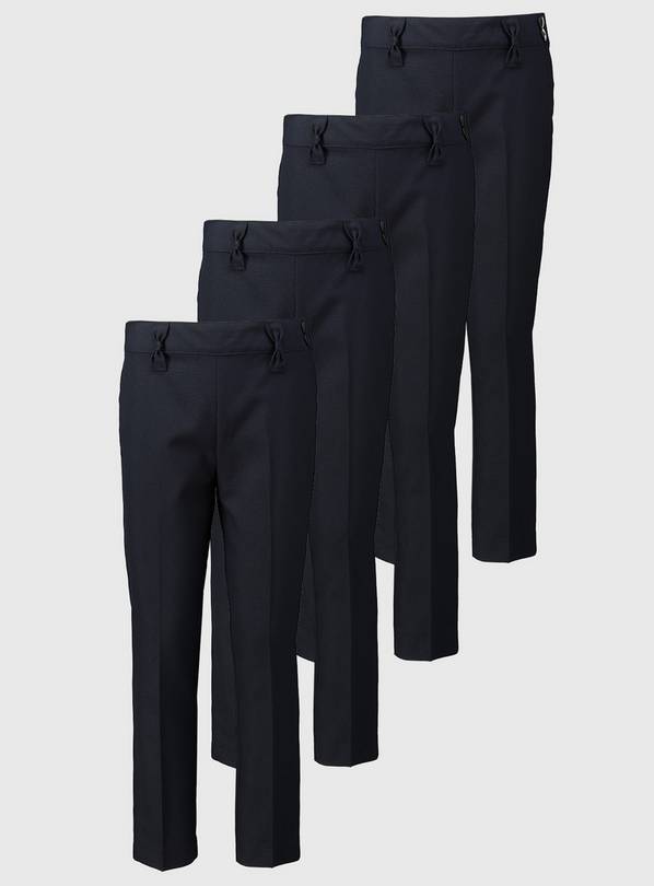Navy Woven Trousers 4 Pack - 5 years