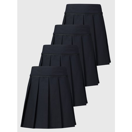 Navy Pleated Skirt 4 Pack - 8 years