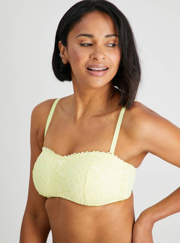 Yellow best sale lace bandeau