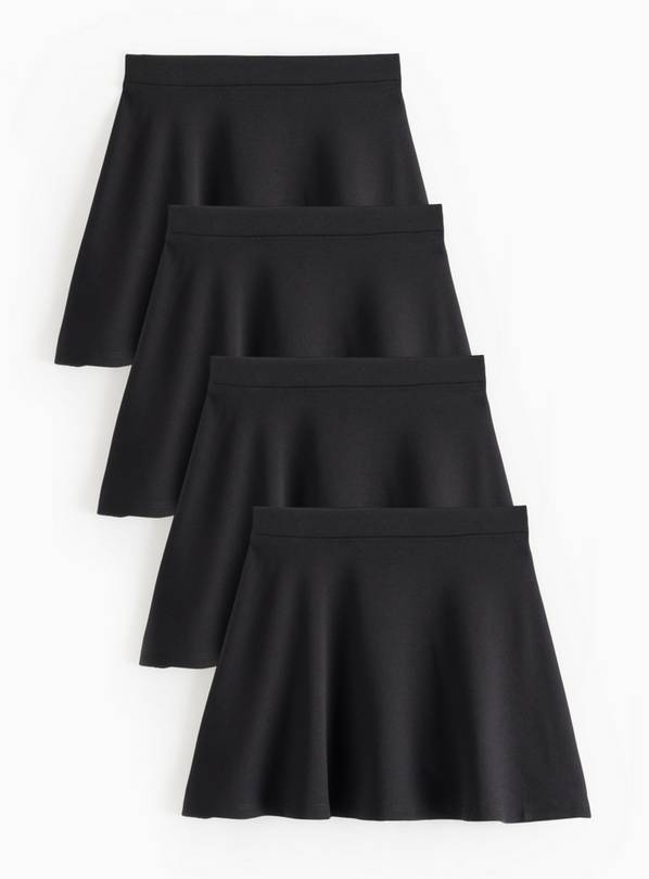 Buy Black Jersey Skater Skirt 4 Pack 7 years School skirts Argos