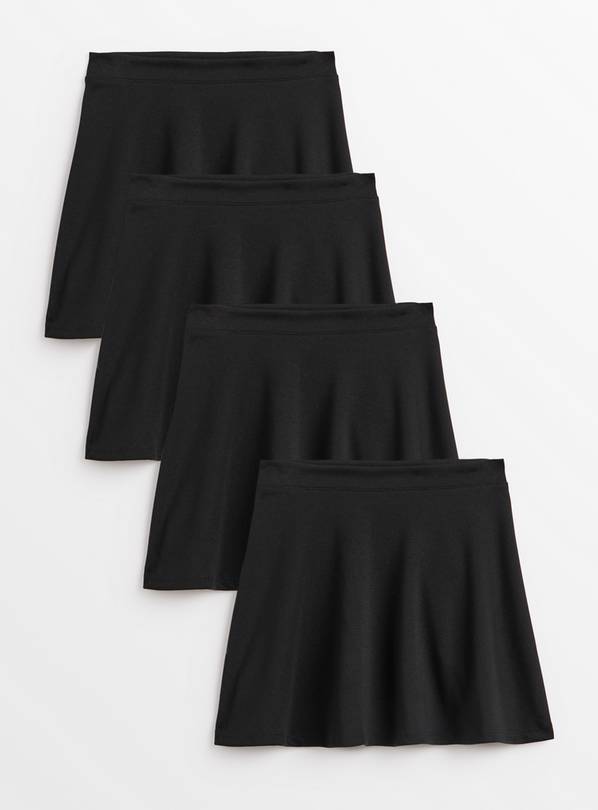 Black Jersey Skater Skirt 4 Pack 5 years