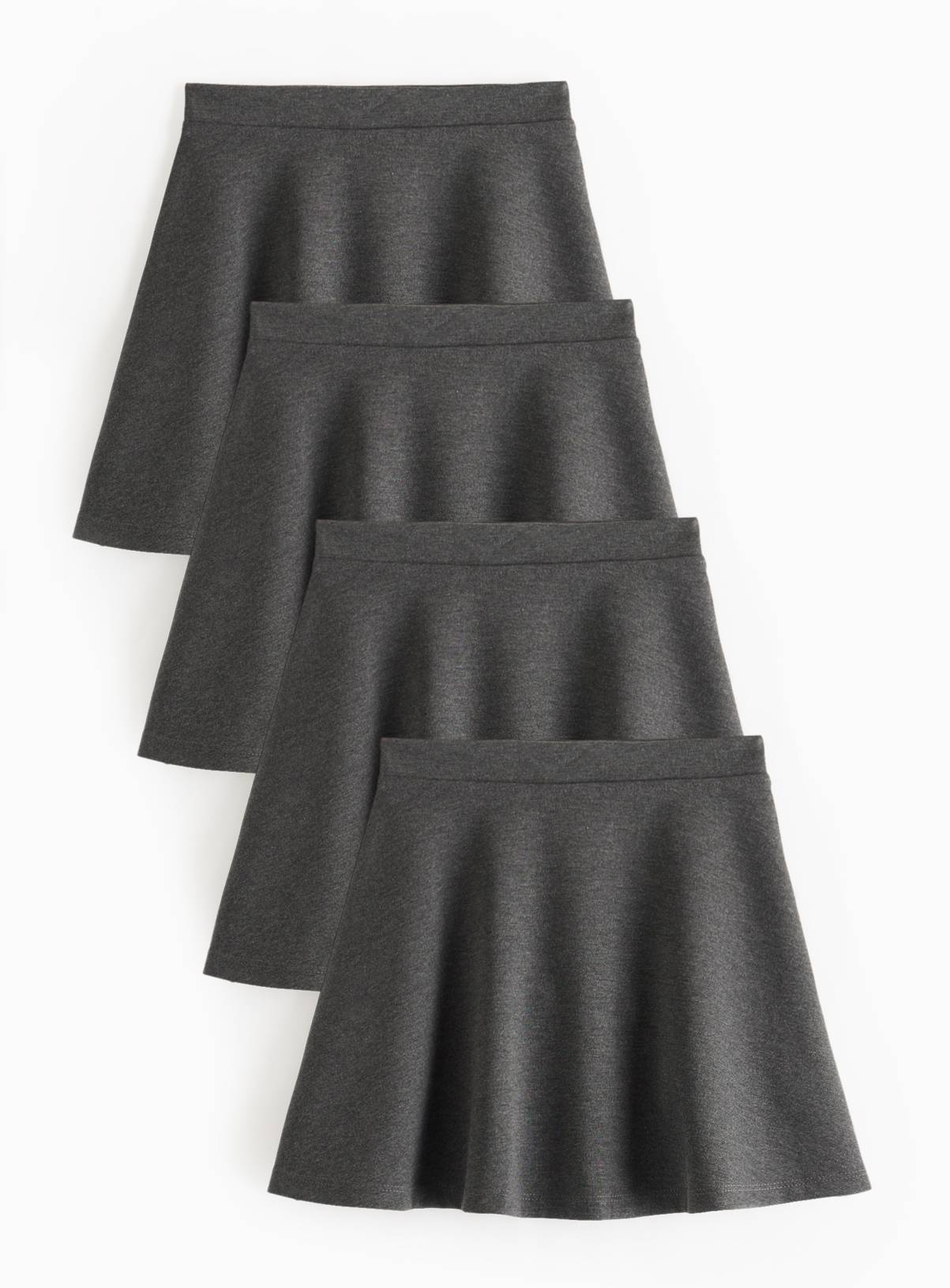 4 Pack Grey Jersey Skater Skirts 13 years - Image 1