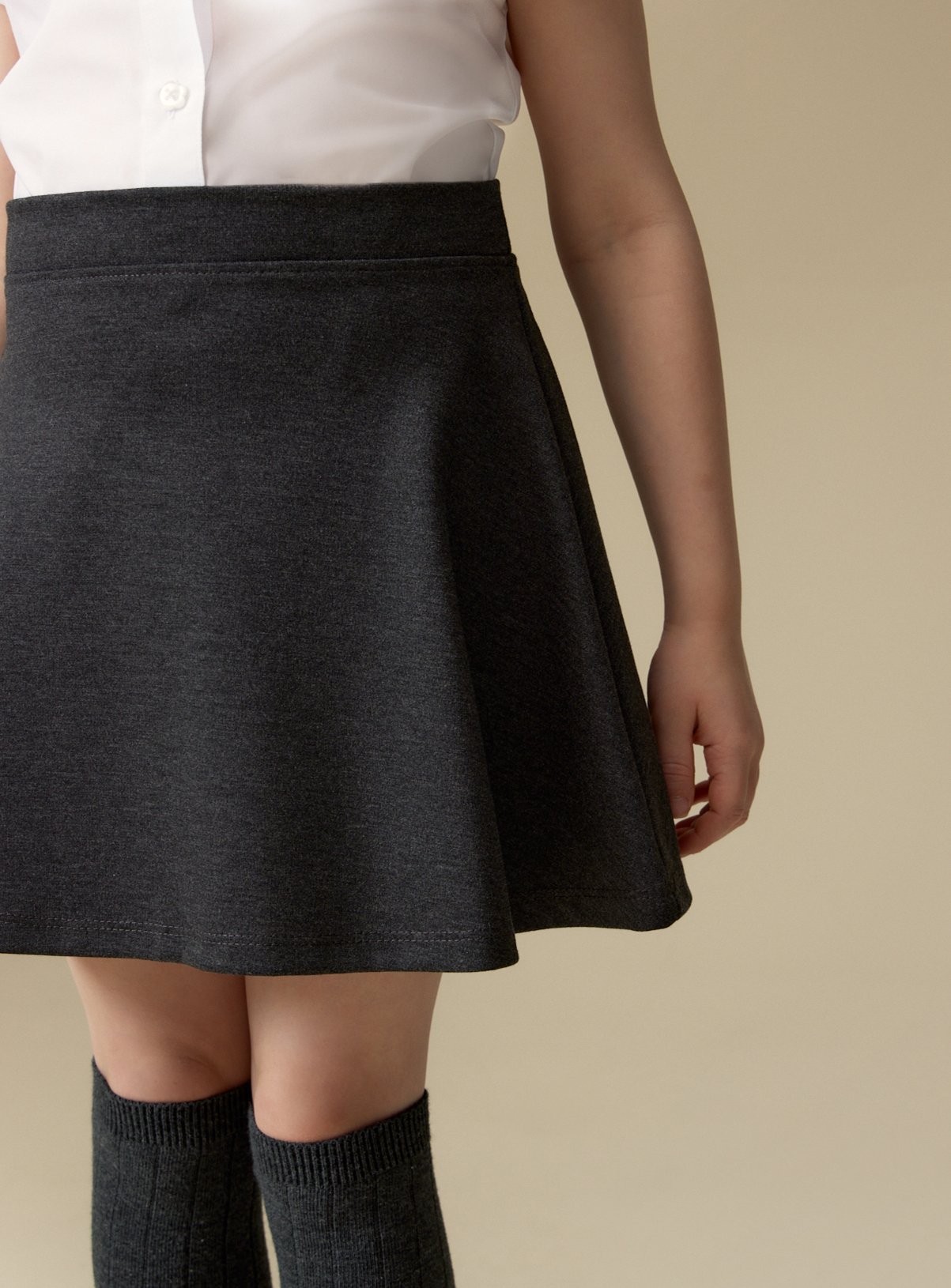 4 Pack Grey Jersey Skater Skirts 13 years - Image 4 thumbnail