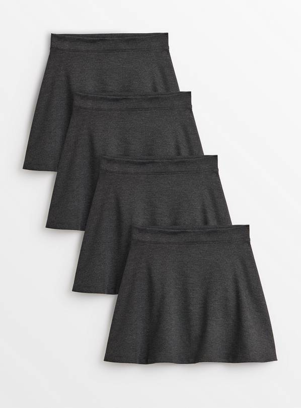 Grey Jersey Skater Skirt 4 Pack 10 years