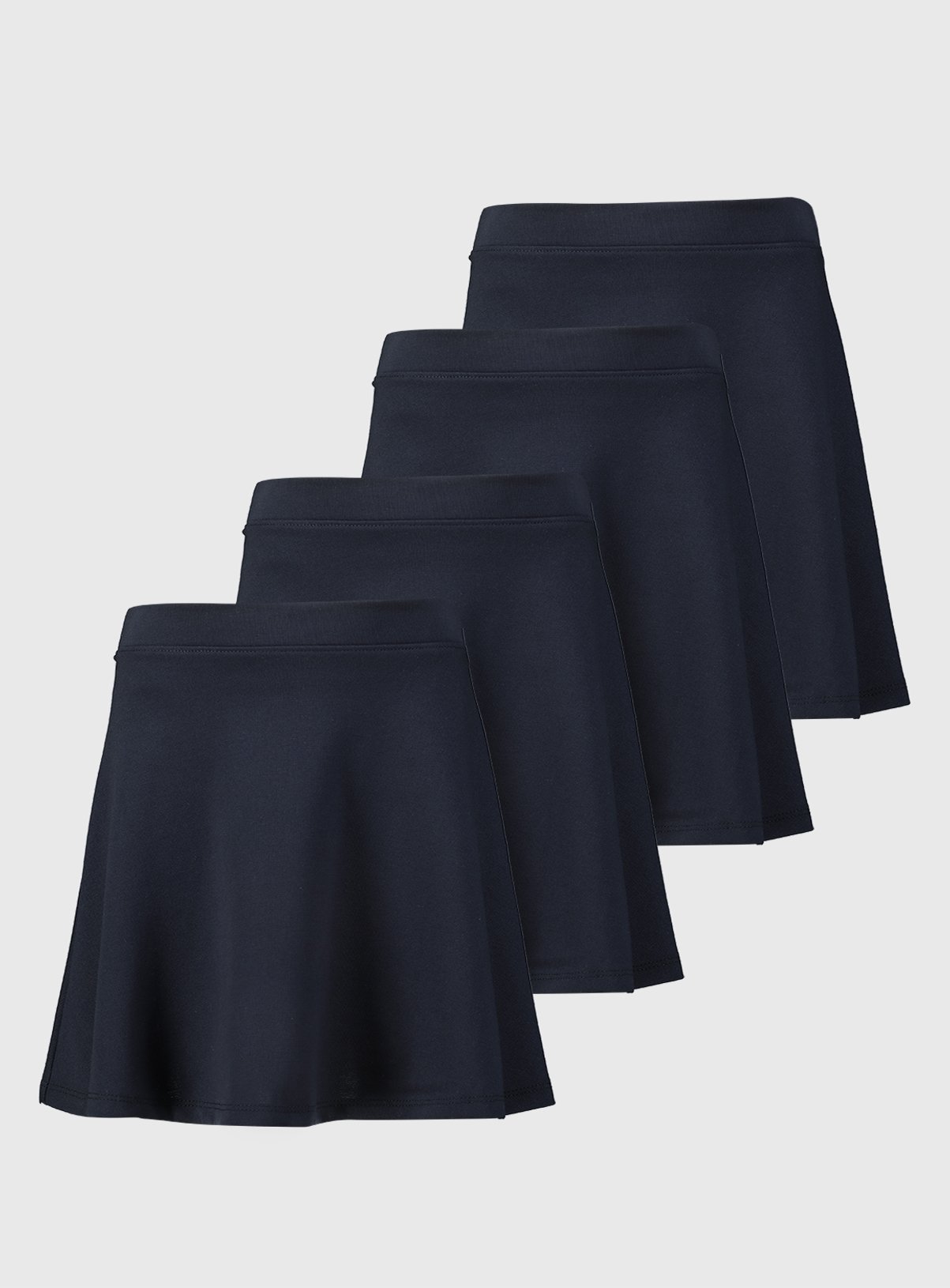 Navy Navy 4 Pack Jersey Skater Skirts (8 Years) - Tu by Sainsbury's