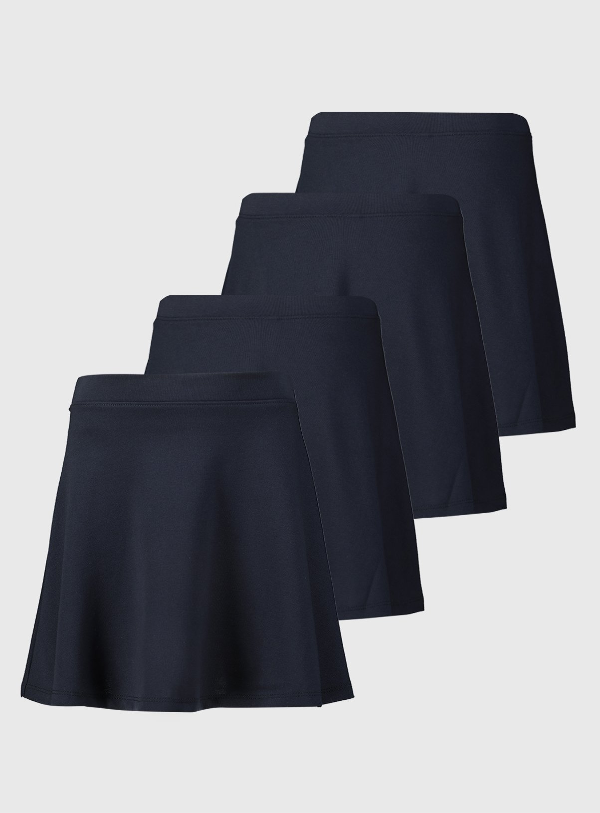 4 Pack Navy Jersey Skater Skirts 8 years - Image 2 thumbnail