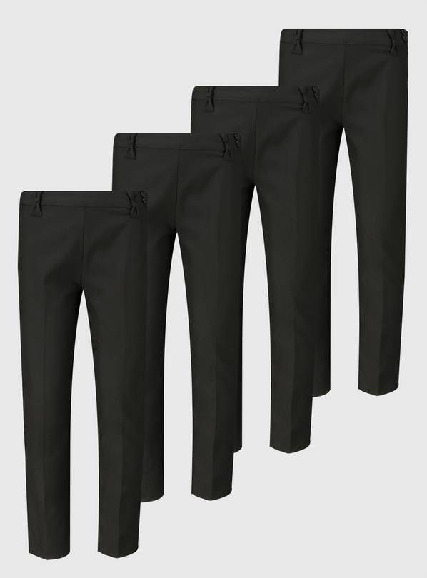 Black Woven Trousers 4 Pack - 3 years