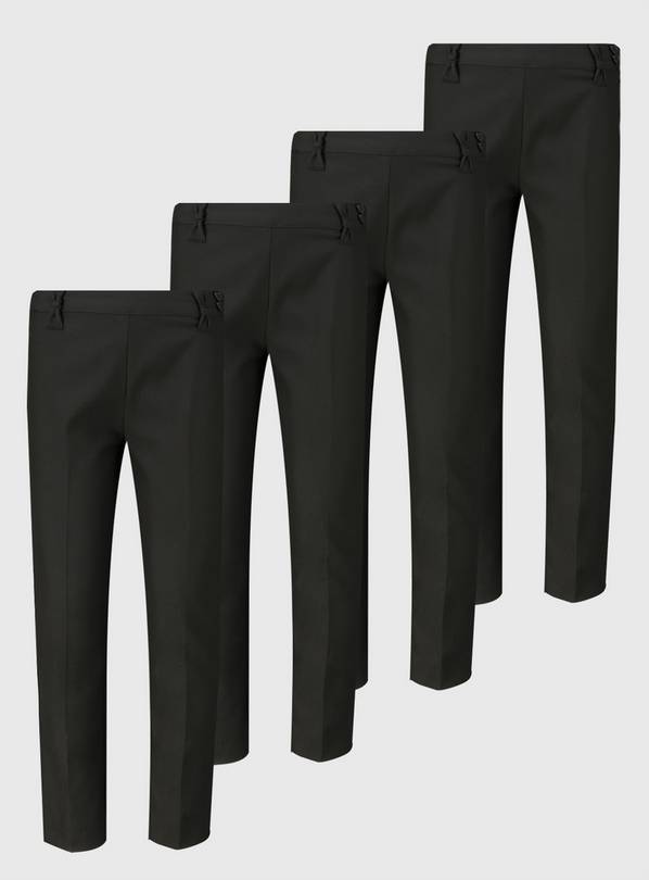 Black Woven Trousers 4 Pack - 4 years