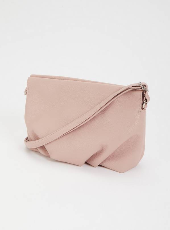 Pink Faux Leather Occasion Bag - One Size