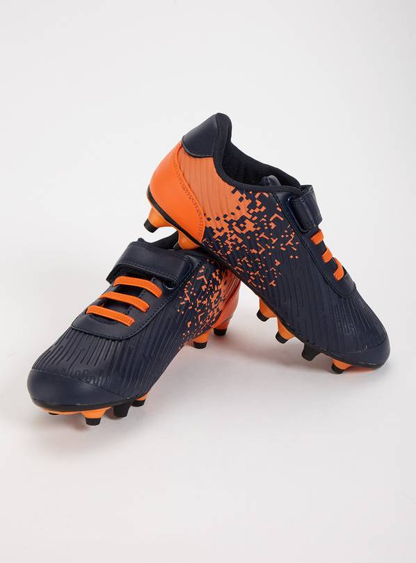 Navy & Orange Football Boots - 1