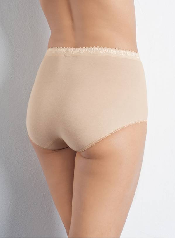 Sloggi Midi 2 Pack In beige, Midi Briefs