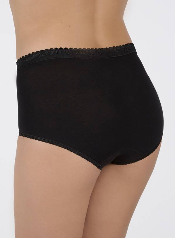 Sloggi Maxi Underwear 2 Pack In black, Full Briefs