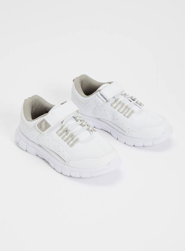 White & Grey Chunky Micro-Fresh® Trainers 13 Infant