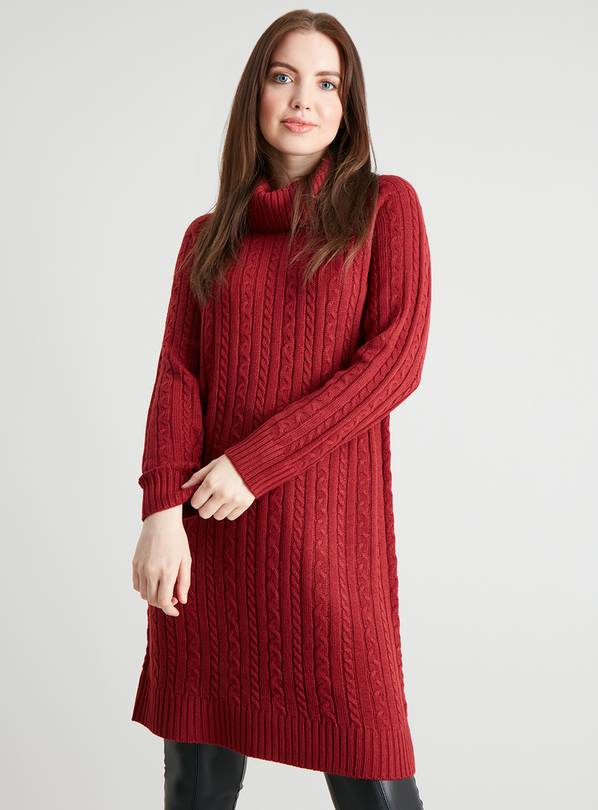 Cable knit hot sale jumper dresses